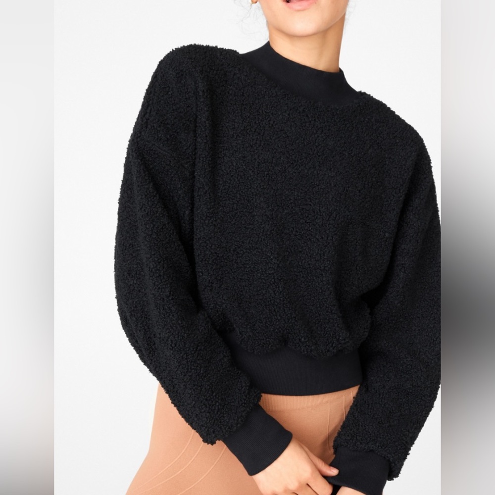 Fabletics Cropped Teddy Pullover